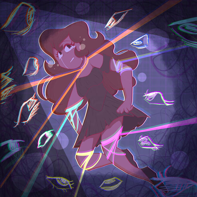 Full-Body Character, Main Art Style, Shaded, Simple BG